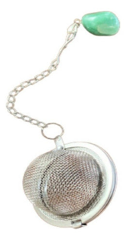 Infusor Aço Inoxidável - Esfera De Travamento 4,5 Com Pedra