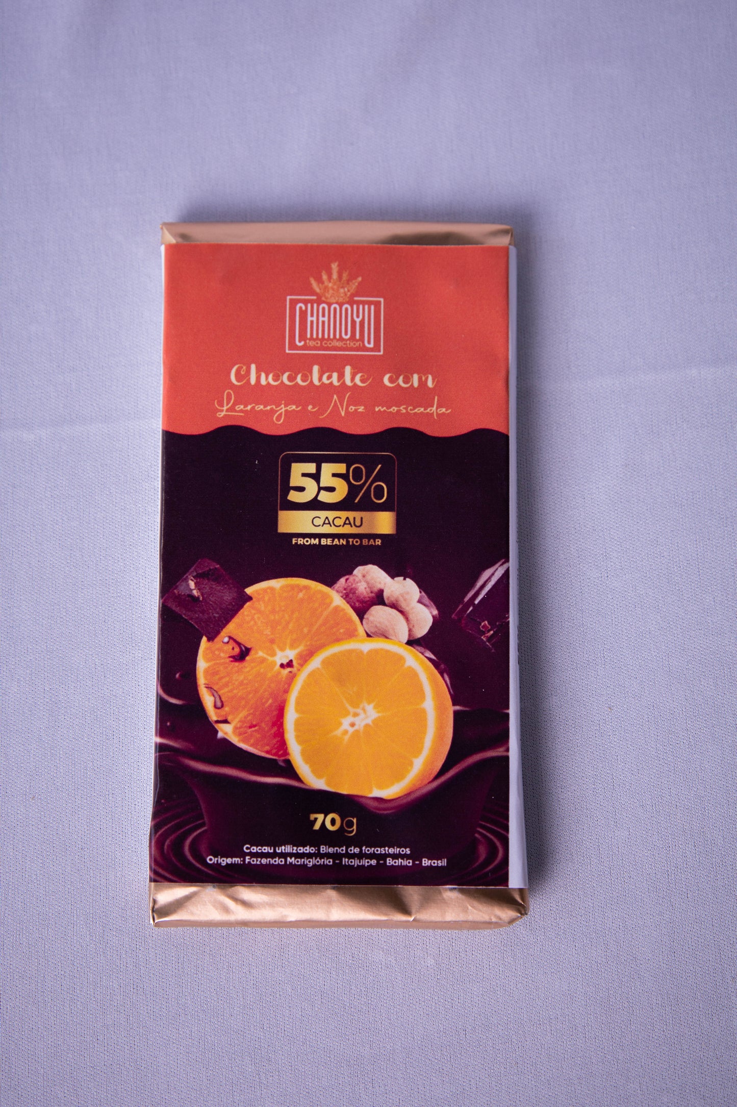 Chocolate com laranja e noz-moscada