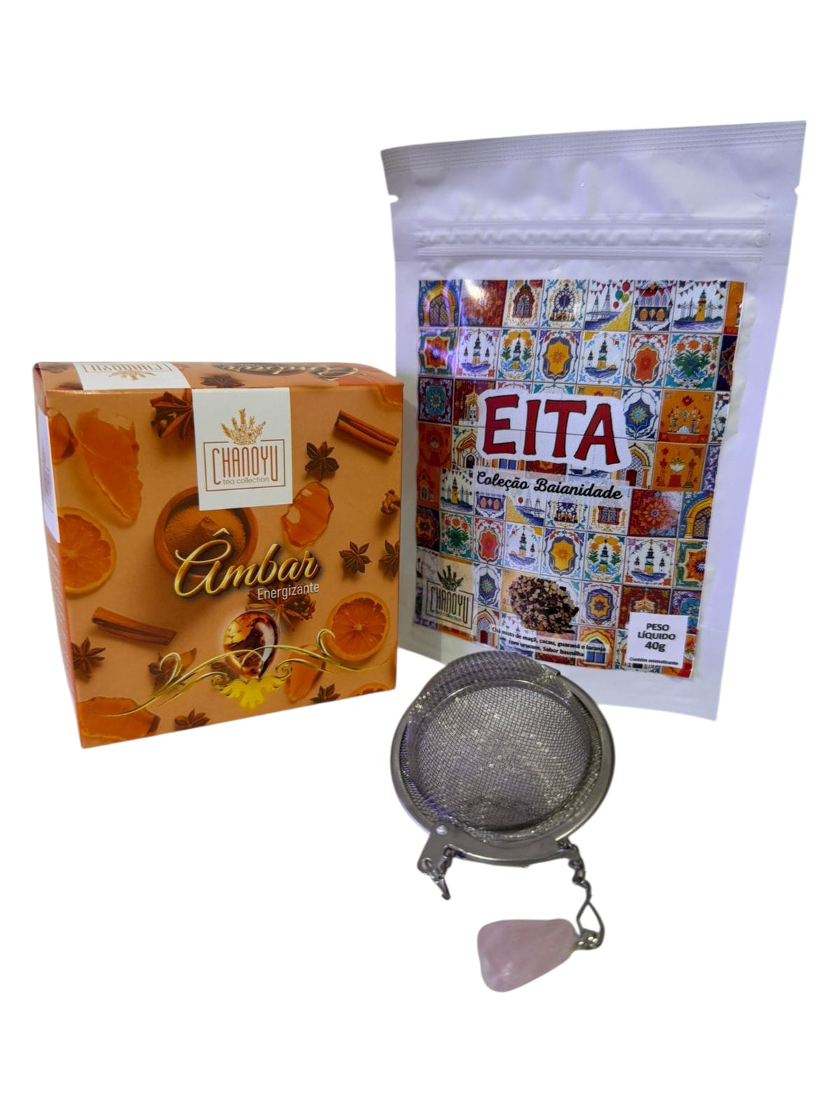 Kit Ritual da Manhã Âmbar caixa + Eita refil + infusor