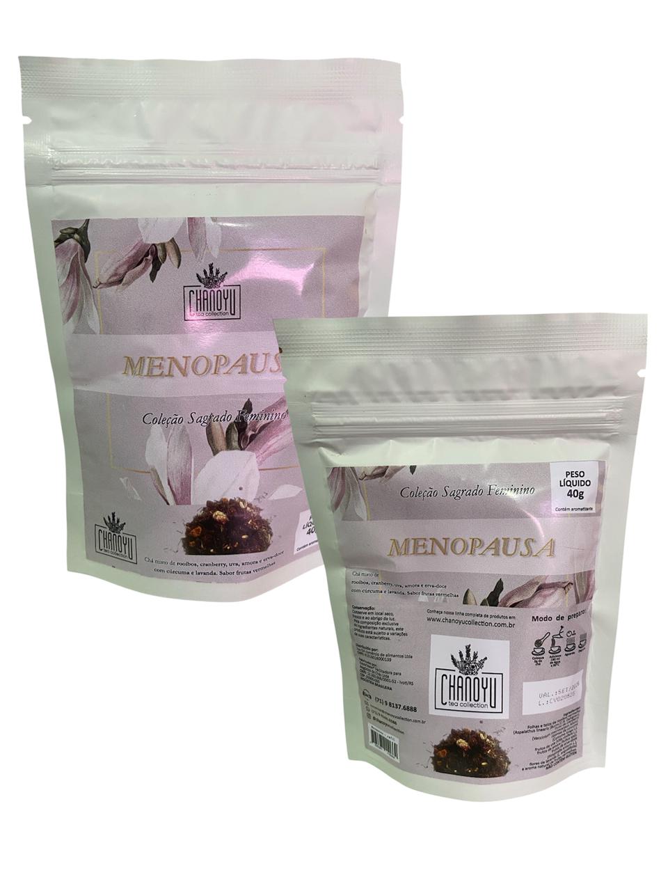 Menopausa refil - chá misto de rooibos, cranberry, uva 40g