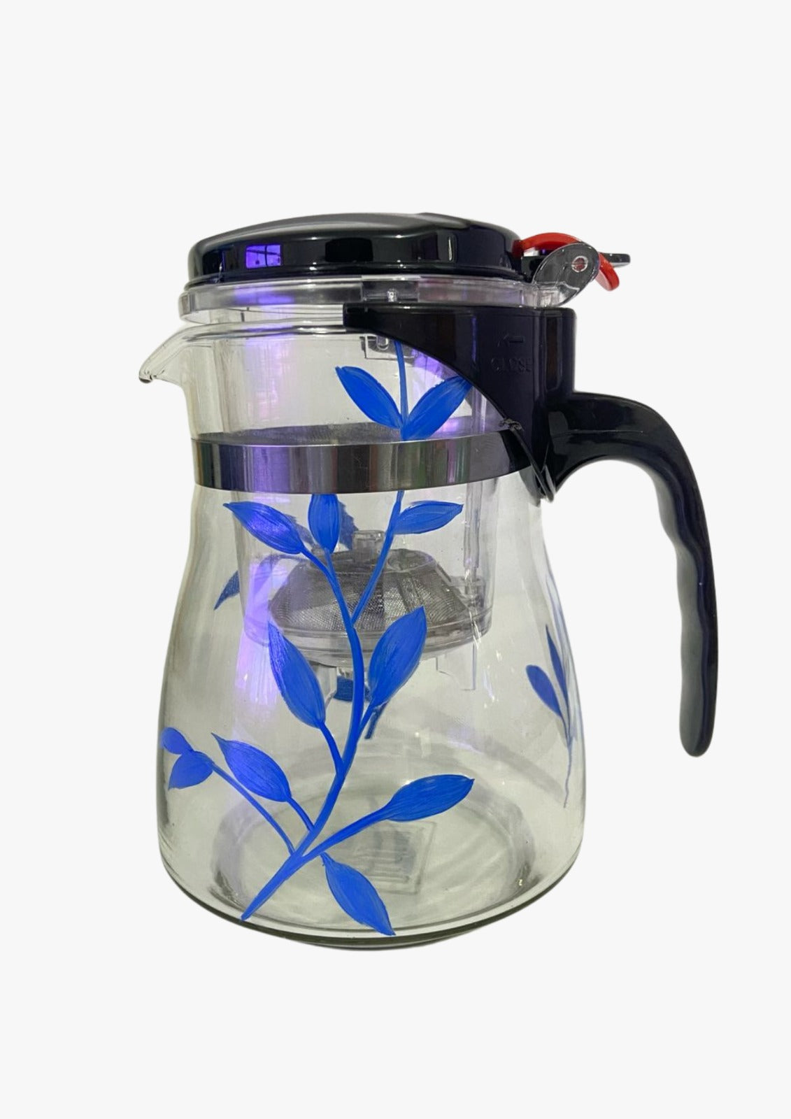 Bule Chaleira de Vidro com Infusor Aço Inox para Chá 600ml