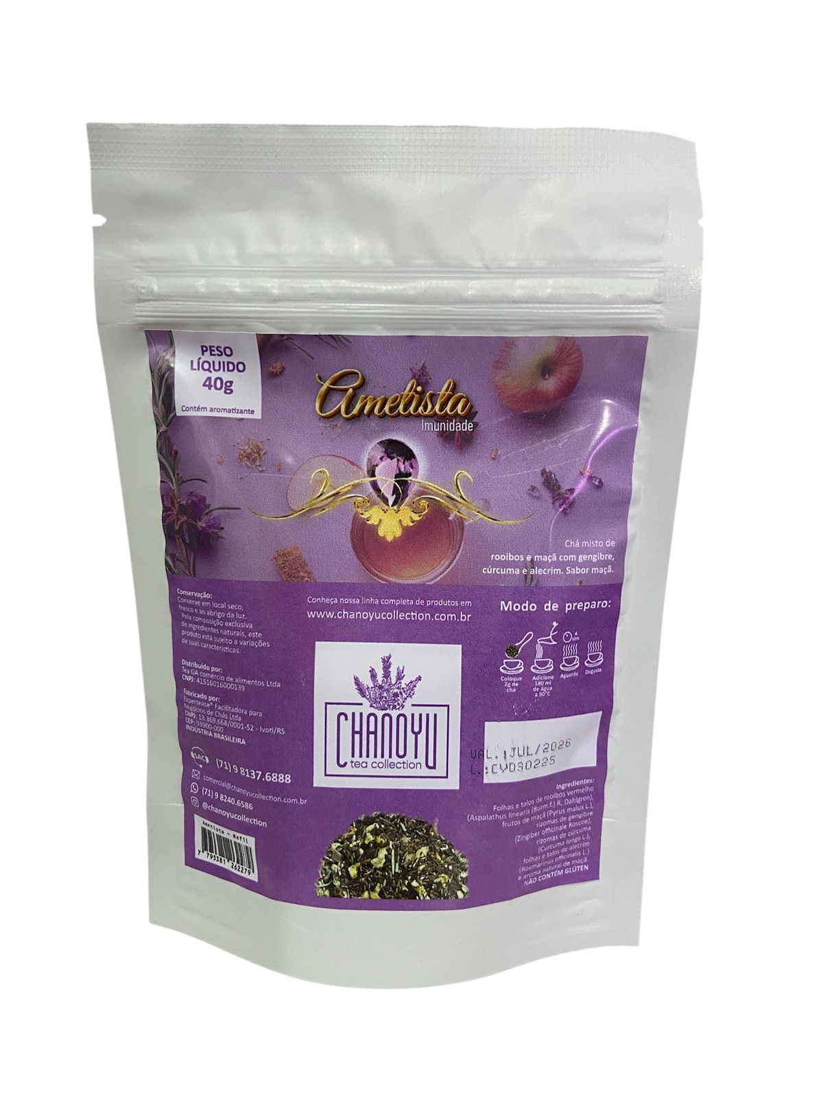 Imunidade refil - rooibos e maçã com gengibre, cúrcuma..