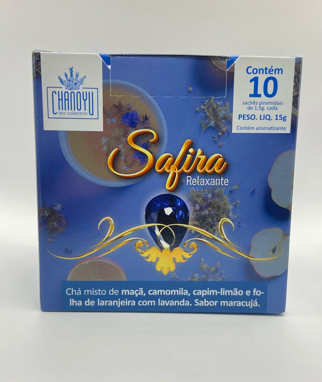 Chá Relaxante - chá misto de maçã e camomila - Sabor Maracujá