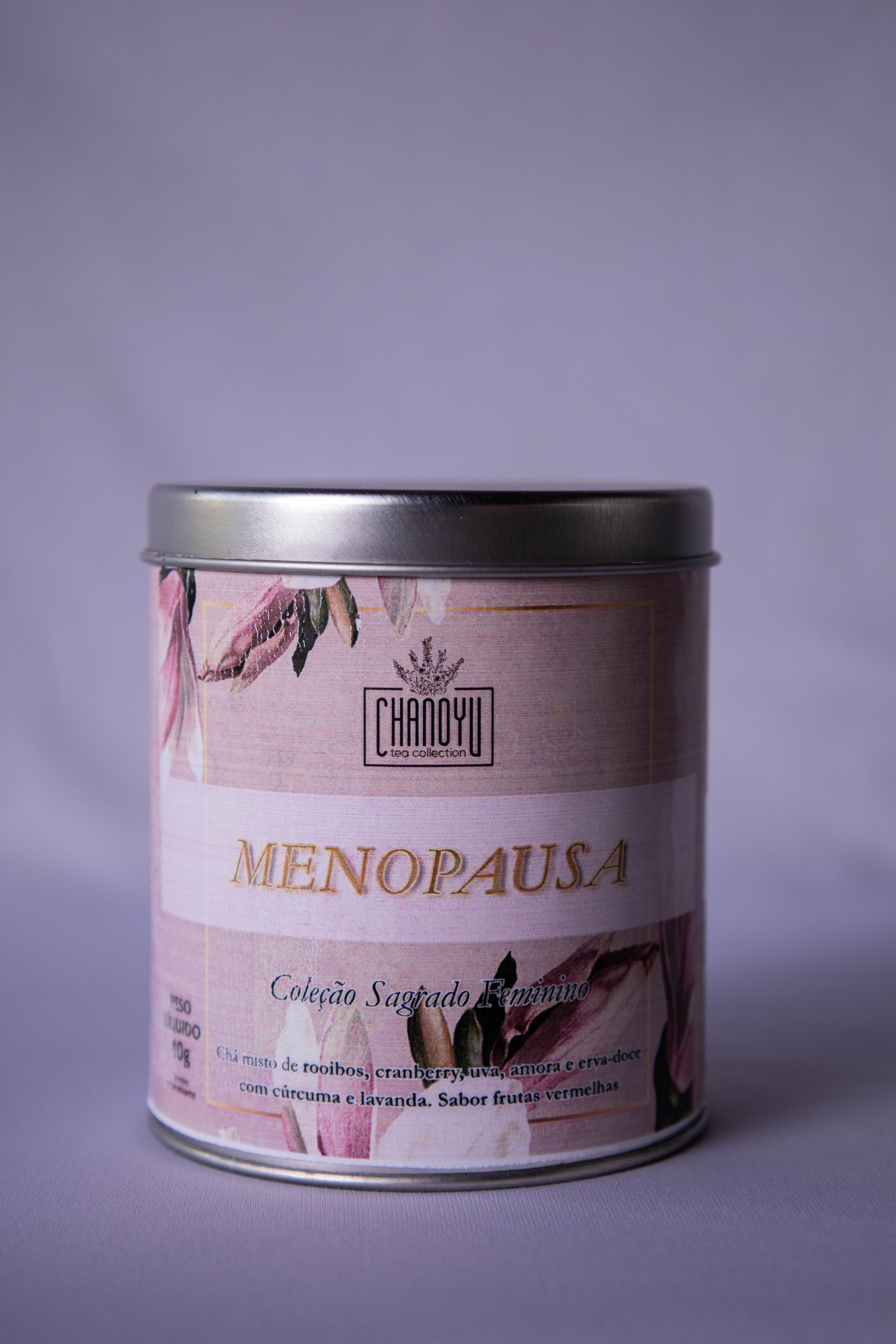 Chá Menopausa - rooibos, cranberry, uva, amora (lata 40g)