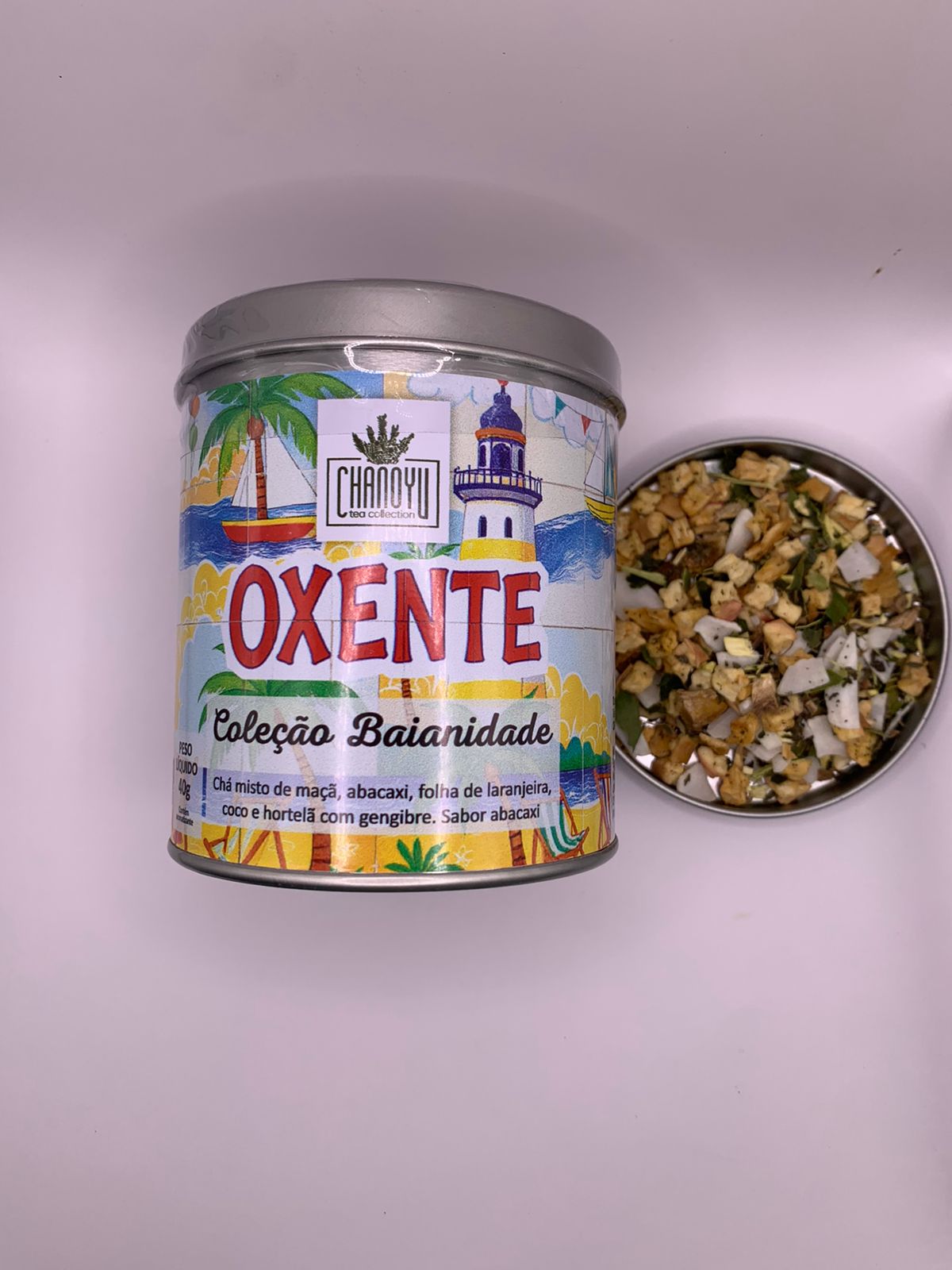 Baianidade Oxente - Chá misto de maçã, abacaxi, coco hortelã